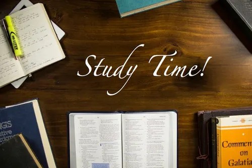 Time for Bible study