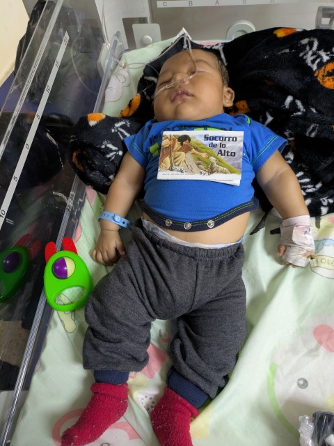 Baby in hospital